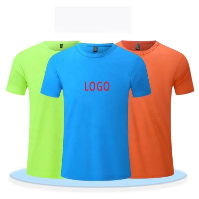 China Anti-Wrinkle Printing Crewneck Casual Short Free Size Logo T-shirt Summer Sleeve Breathable Sport T-shirts for sale