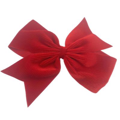 China Hair Accessories Baby Headband 10pcs/lot Corduroy Ribbon Hair Bow With Clips Babies Bow Hair Clip Hairpins For Hair Accessories for sale