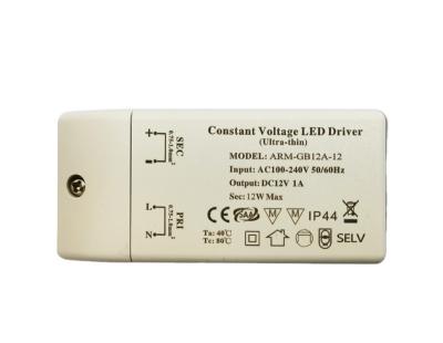 China Custom Constant Voltage Led Driver 12w Ac100-277v dc 12v 24v led power supply ARM-GB for sale