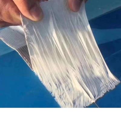 China Alu Band Wateproof Aluminum Foil Tape Coated With Thick Butyl Rubber Adhesive For Weather Sealing Joints for sale