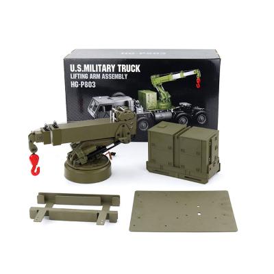 China RC Hobby Hengguan TRASPED HG-P803 1:12 Scale 2.4G RC Crane Military Set For HG-P802 Military Tractor for sale