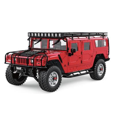 China Hengguan TRASPED HG-P415 PRO+ RC Hobby RED 1/10 RC Car 2.4G Complete American Civilian 4X4 Hummer H1 with Sight Displacement Set for sale