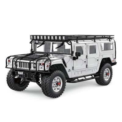 China RC 1/10 Civilian 4X4 Hummer H1 American Complete RC Car 2.4G Hobby HG-P415 PRO+ Silver With Frame Set Hg Displacement rc for sale