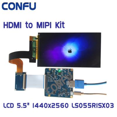 China CONFU HDMII To MIPI DSI Board Sharp 5.5 Inch 2K 1440x2560 LS055R1SX03 TFT IPS LCD For 3D Printer VR HMD 5.5 Inch Raspberry Pi DIY China for sale