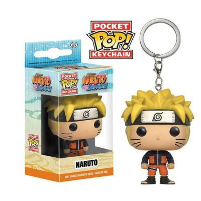 China Cute Japanese Cartoon Cute Anime Naruto Key Chain Noise Key Chain Funko Pokect Action Number Key Gift Chain Toys for sale