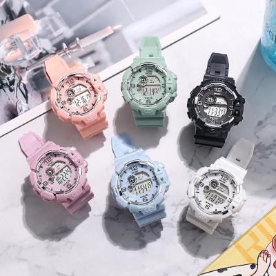 China Good Quality Reasonable Price Chronograph Digital Avocador Neon Pink Watch For Girls Kids for sale