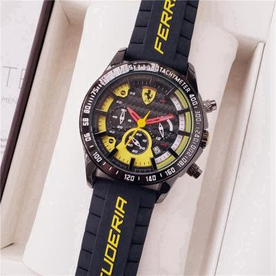 China Top Level 6 Hands Chronograph Fabulous Unique Dials Small Dials Fabulous Luxury Sport Car Quartz Marked Waterproof Watch for sale