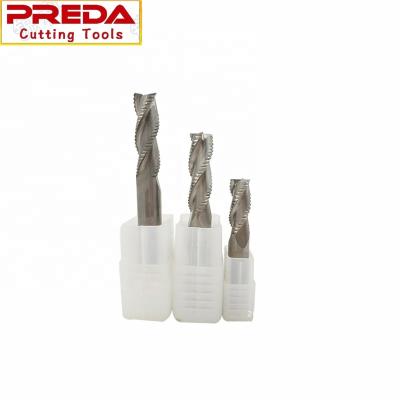 China CNC Process Changzhou Raiko Solid Carbide 3 Flutes Uncoated Roughing End Mills For Metal for sale