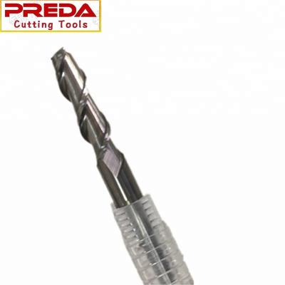 China PREDA Industrial CNC Milling Cutters 2 Flute Flat Solid Carbide Square End Mill For Aluminum for sale