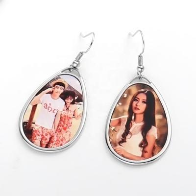 China Wholesale Sublimation FASHIONABLE Custom Blank Earrings With Picture For DIY Jewelry Findings Earring Making for sale