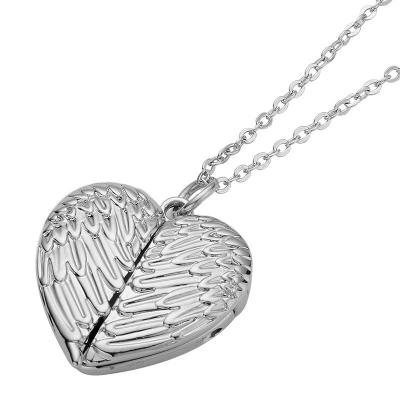 China Romantic Custom Personalized Sublimation Heart Necklace For Lovers for sale