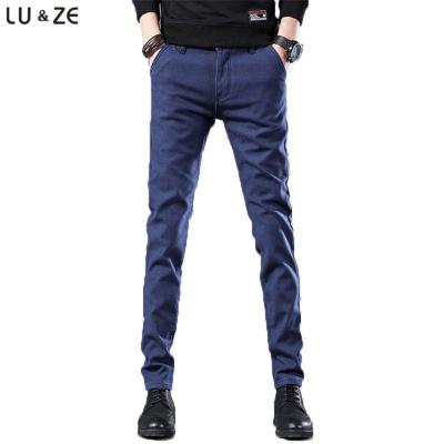 China Anti-wrinkle Summer Thin Korean Business Casual Trousers Work Party Stretch Straight Slim Fit Suit Pants Custom 100% Cotton Pants For Men for sale