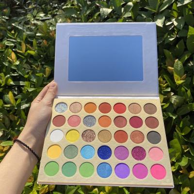 China Private Label Glitter Waterproof Eyeshadow Cosmetics Custom Eyeshadow Palette for sale