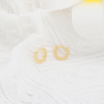 China JXX JEK-Z24-14 18K CLASSIC gold plated circle earrings fashion women cheap earrings jewelry factory direct sales for sale