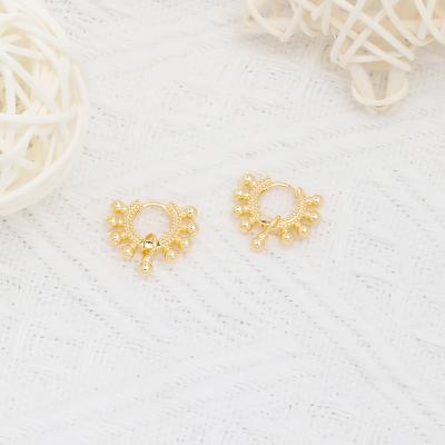 China JXX JEK-Z05 18K CLASSIC gold plated circle earrings fashion women cheap earrings jewelry factory direct sales for sale