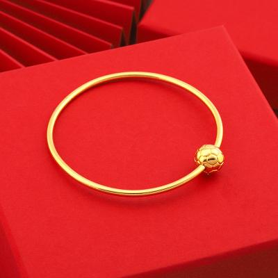 China JXX JSZ-Z51 60CM Women's CLASSIC Gold Thin Football Brass Bracelets for sale