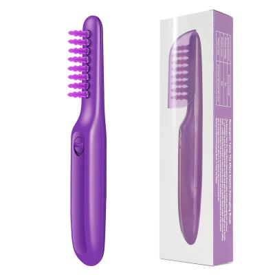 China Hotel DT7432 Wet or Dry Tame Mane Electric Detangling Brush with Brush Cover, Adults and Children, Purple, 1 Count for sale