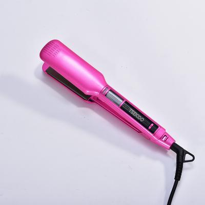 China Touch Screen Fully Stocked 2 In 1 450 Degree Portable Hair Straightener Flat Ceramic Iron Suitable For Straightening for sale