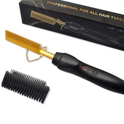 China For Hot Sale Excellent Seller Home Hot Comb Packing Custom Hot Sale Use Iron Comb Hair Straightener Curler for sale