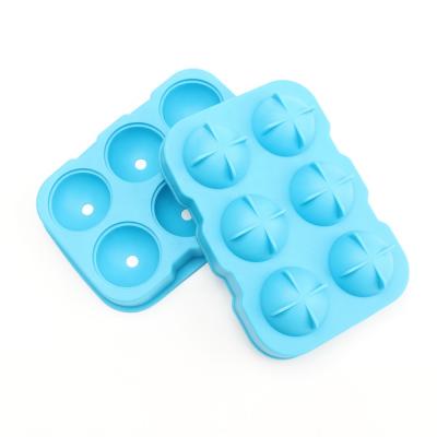 China Sustainable Silica Gel Sphere Ice Cube Tray For Chilled Drinks, Whiskey And Juice for sale