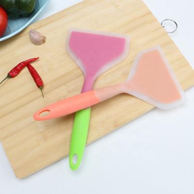 China Amazon Best Sellers Silicone Stocked Pancakes Shovel Silicone Large Turner Nonstick Fried Shovel Fish Spatula Wide Turner for sale