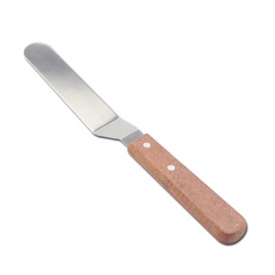 China Hot Selling Disposable Stainless Steel Spatula Angled Icing Cake Decorating Spatula for sale