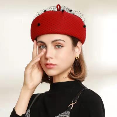 China Korean British Buying Retro Image Party Hats 2021 Simple Stylish Beret Hat For Woman Lady for sale