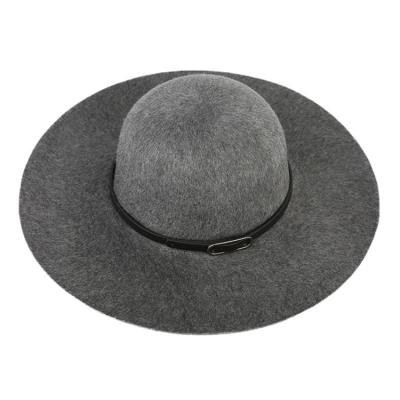 China Original New Women High Quality Vintage Image Cowl Thrower Wide Brim Wool Fedora for sale