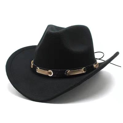 China Wholesale Bulk Hot Sale Casual Cowboy Hat Custom Men Felt Cowboy Hats for sale