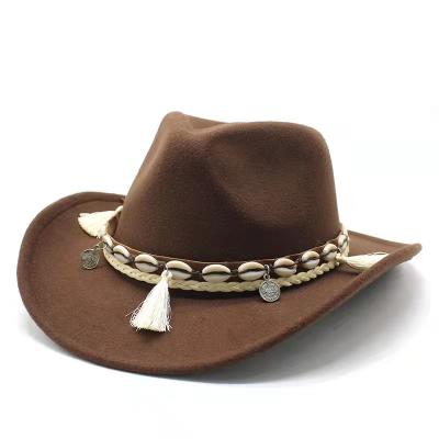 China Wholesale Bulk Hot Sale Casual Cowboy Hat Custom Men Felt Cowboy Hats for sale