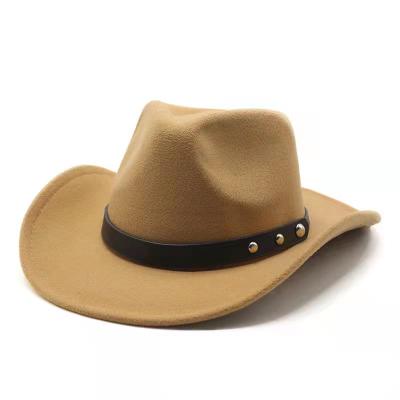 China Brown Hot Promotional Casual Straw Mens Custom Cowboy Hat With Adjustable String for sale