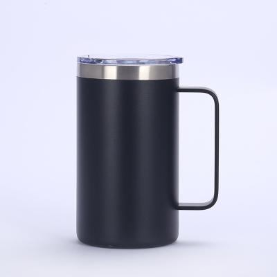 China 2021 Classic Style Sustainable Mug With Handle Stainless Steel Double Wall Thermal Mug for sale