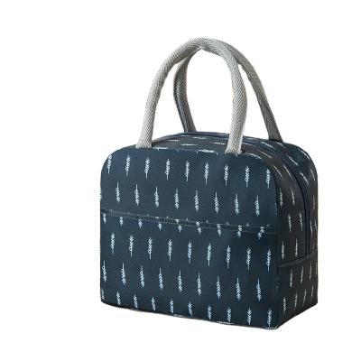 China New Vintage Oxford Cloth Thermal Insulation Lunch Bag Wear-resistant Non-slip Portable Bag for sale