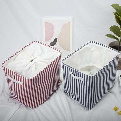 China Cotton Viable Canvas Cloth Dirty Foldable Dustproof Dirty Laundry Hamper Dirty Laundry Hamper for sale