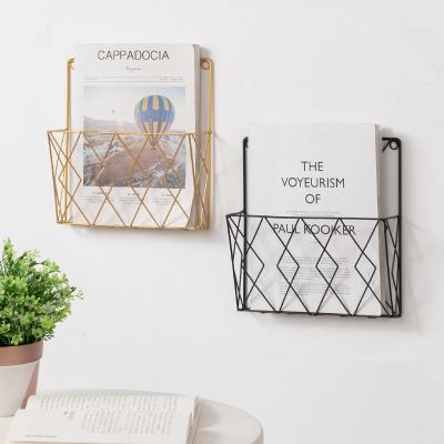 China Iron CLASSIC Wholesale Modern Simple Home Wall Mounted Storage Rack for sale