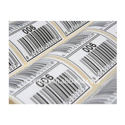 China Stickers Customized High Quality PVC Serial Number Barcode Label Sticker for sale