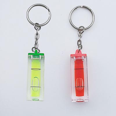 China Promotion Gift Bubble Spirit Level Bubble Acrylic Key Ring Key Chain for sale