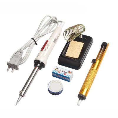 China [6-Piece Set] 40W/60W Dual Temperature Adjustable Soldering Iron Rework Adjustable Electric Station [External Heat] [6-Piece Set] for sale