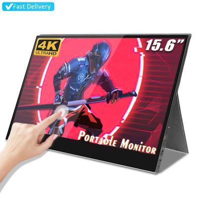 China LCD de juegos de 15.6 pulgadas 4K Portable Touch Monitor pantalla USB C Entrada para PC PS4 Mac Smartphone en venta