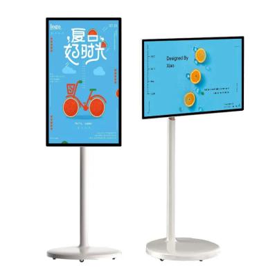 China Video-Player Boden Stand Smart Screen Fernseher Stand By Me Fernseher 27 32 Zoll Portable mit Batterie zu verkaufen