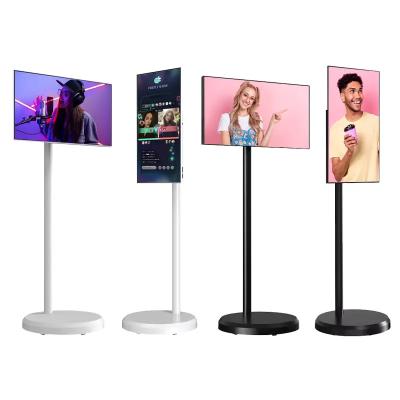 China Standbyme Tv 21,5 polegadas Incell Piso Standing Smart Display Indoor Android 12 Smart TV portátil à venda