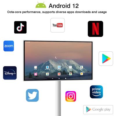 China Smart TV 32 Inch Android 10 OS System Incell Touch Screen Stanbyme With Stand And Battery for sale