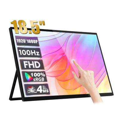 중국 18.5 포터블 게이밍 모니터 풀 HD IPS HDR 패널 300nit 디스플레이 72% NTSC 16:9 화면 비율 판매용