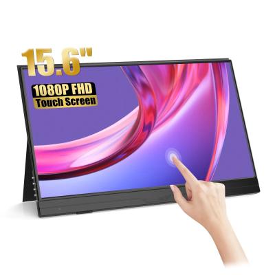 China USB C Gaming Laptop Extend Portable Touch Monitor Hoge resolutie 15,6 inch Te koop