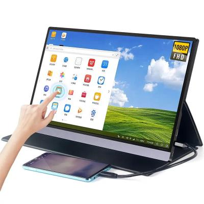 China Touchmonitore 16 Zoll Touch-Portable Monitor 1920*1200 Auflösung mit Mini HDMI USB-Anschluss LED-Widescreen-Gamingmonitor zu verkaufen