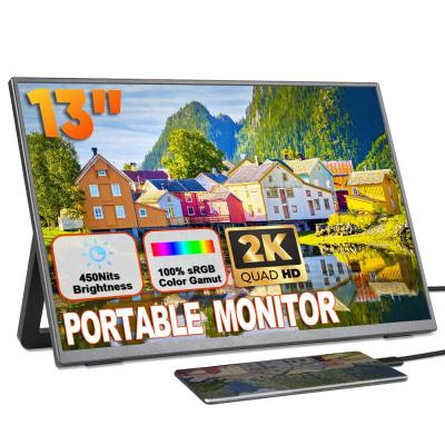 Cina 13 Portatile doppio monitor per laptop 2K IPS Display Extender per laptop in vendita