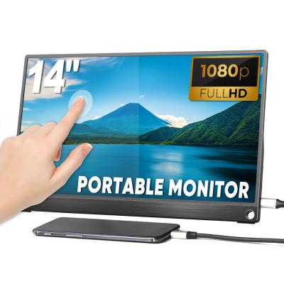 China FORGOS 14 polegadas 1080P FHD Full HD Gaming USB Portátil Portátil Monitor Extensor de tela para laptop móvel à venda