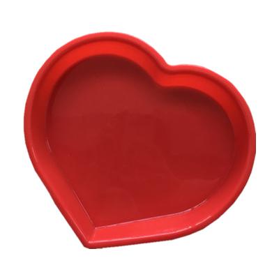 China Disposable Non-Stick Chocolate Dessert Tool Heart Shape Silicone Mousse Bread Baking Durable Cakes Mold for sale