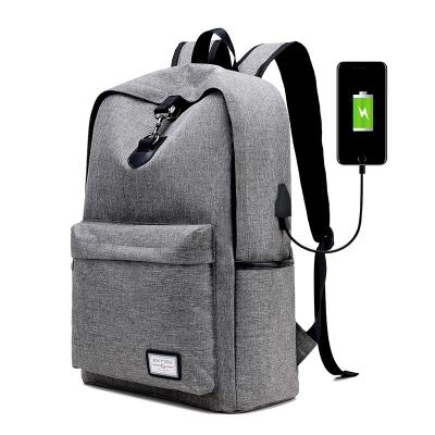 China With USB 2018 Popular Casual USB Charging Backpacks Travel Student Unisex School Backpack Bag For Teenagers for sale