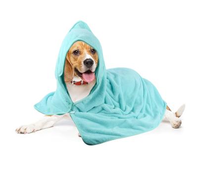 China Oversized Hooded Breathable Microfiber Bath Pet Towel for Dogs and Cats 40inch x40inch for sale